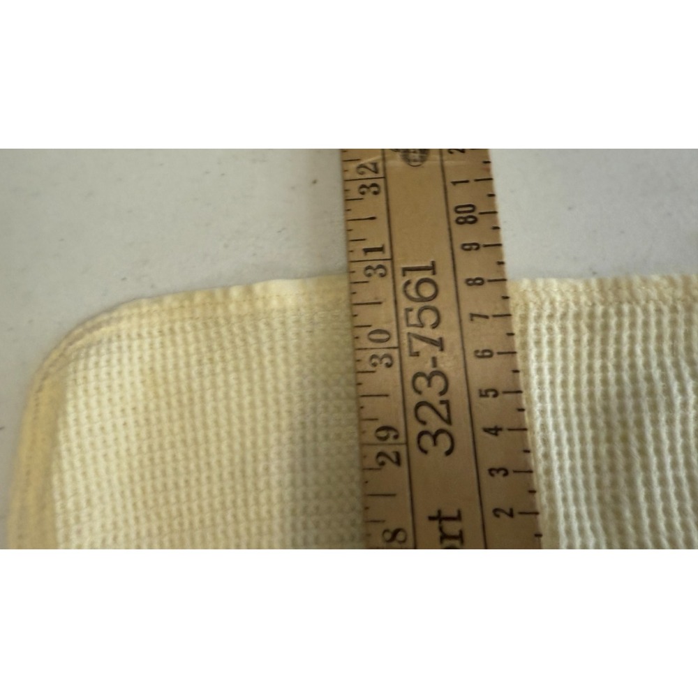 Carter's Yellow Thermal Waffle‎ Weave Baby Blanket/Lovey - Picture 3 of 6